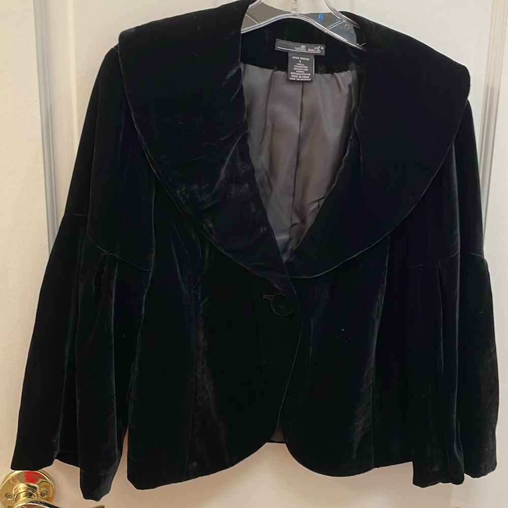 Willi Smith Black Velvet Jacket